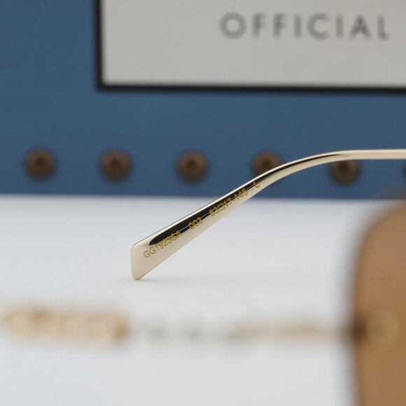 Gucci GG1923SA 003 Square Sunglasses - Gold with Pearl/Brown main image 5